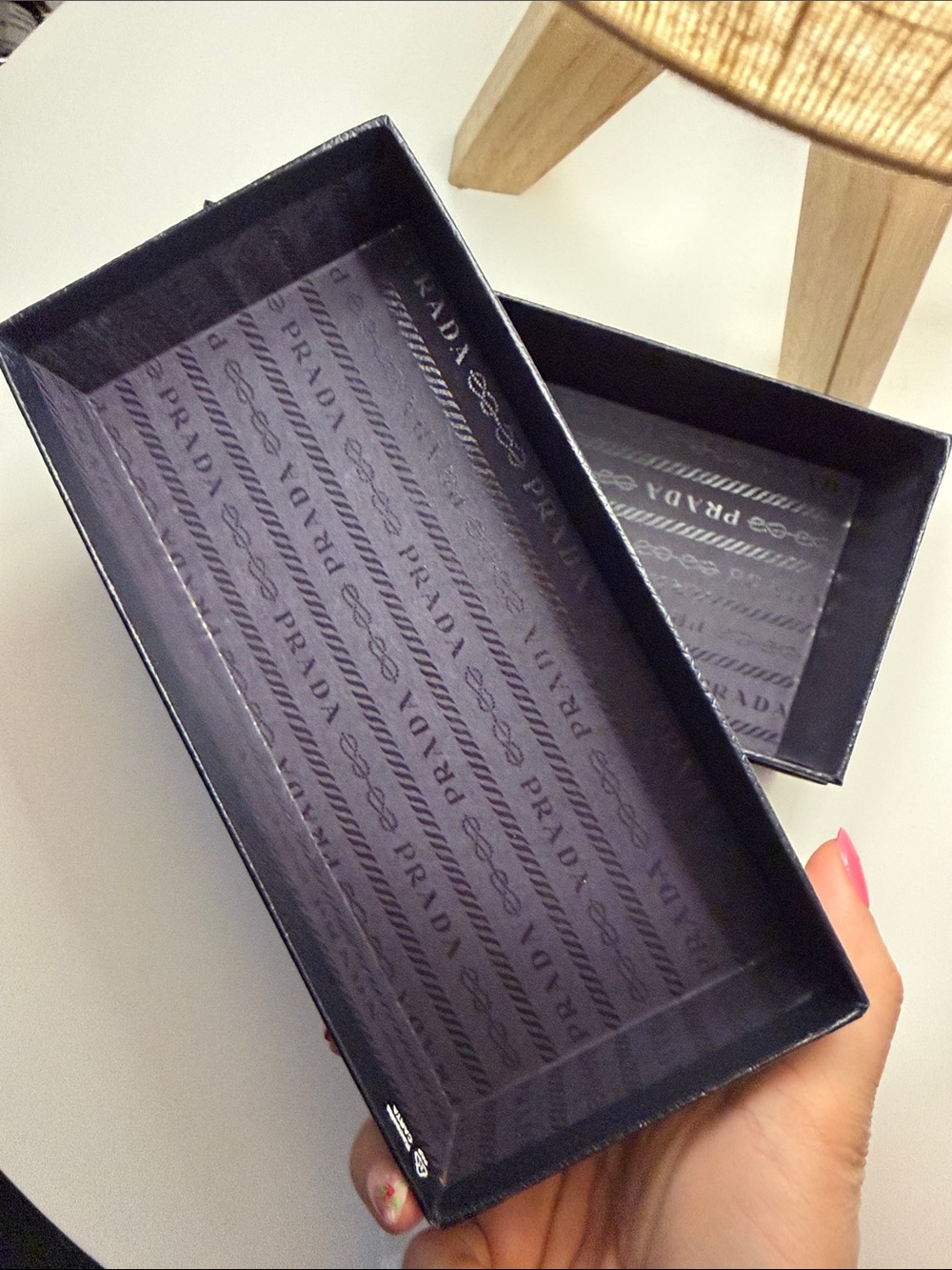 Prada Black Box with Silver Logo - Picture 2 of 5